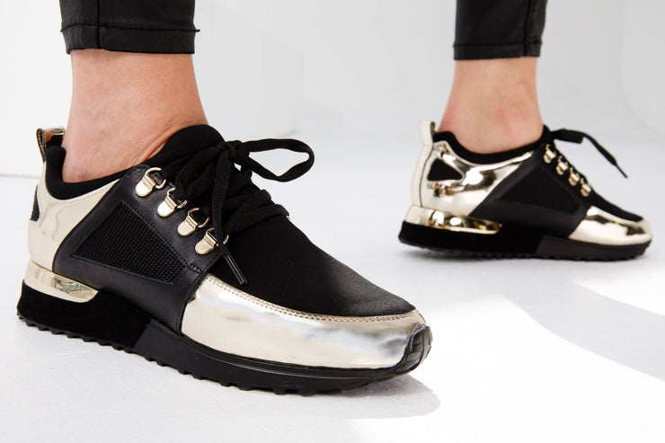 The Emir Gold Leather Sneaker For Women Limited Edition