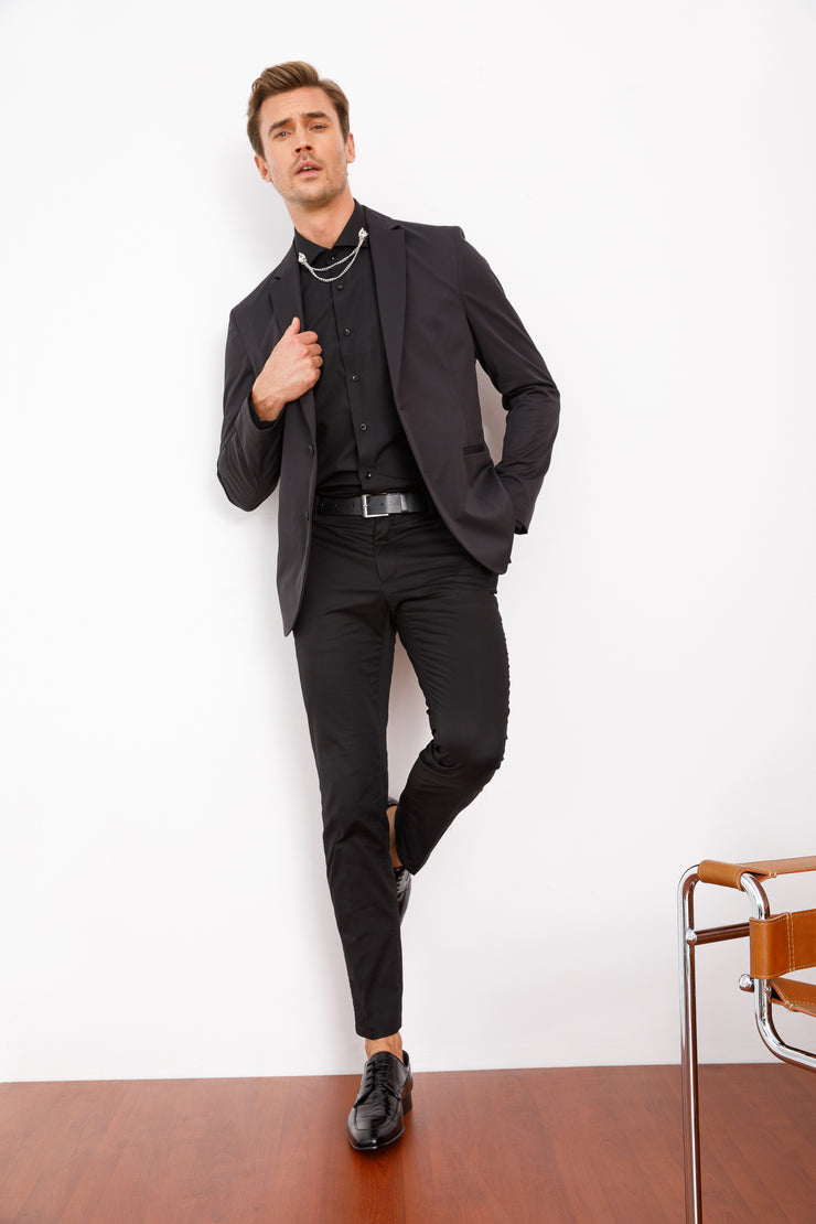 The Martin Black Leather Derby Shoe
