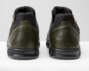 The Mumbai Green Leather Sneaker