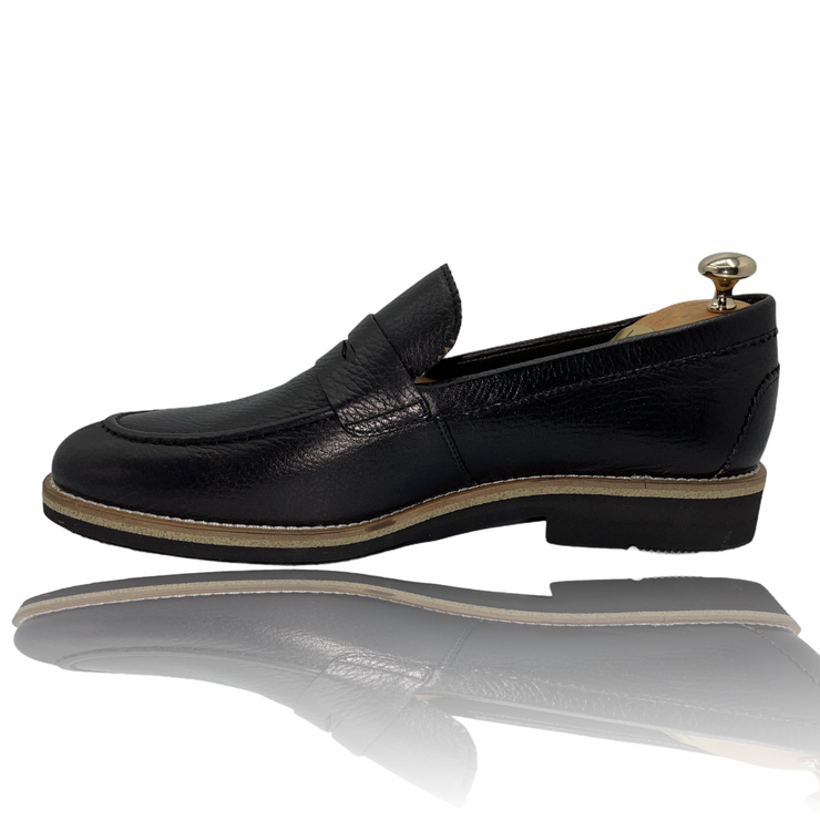 The Monroe Black Leather Penny Loafer Final Sale!