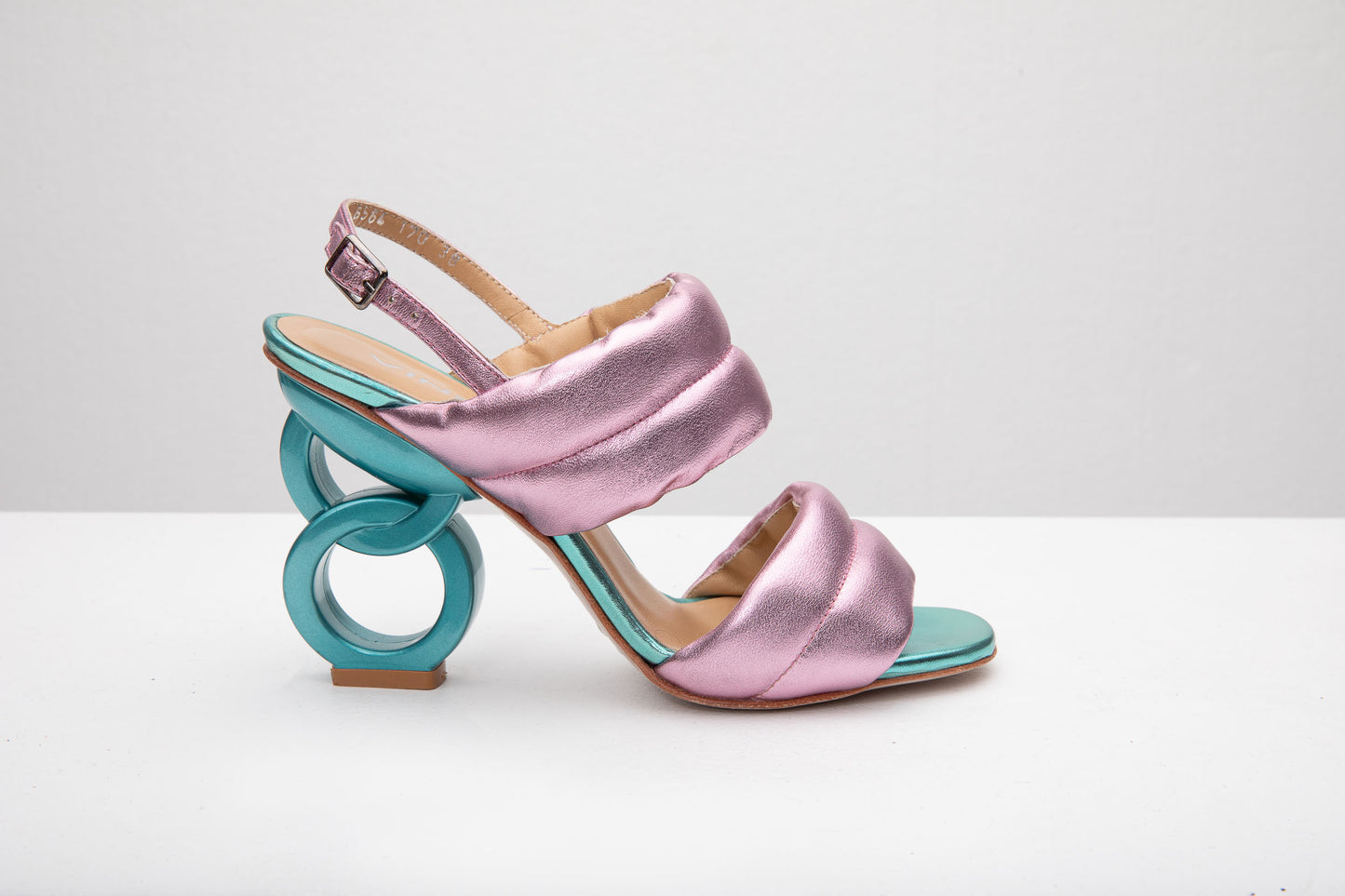 The Zambra Lilac Puffer Leather Women Sandal Final Sale!