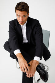 The San Severo Black Patent Leather Derby Shoe