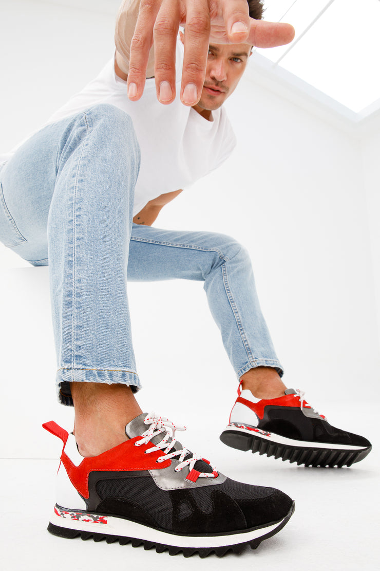 The Tyler Black Leather Sneaker Final Sale!