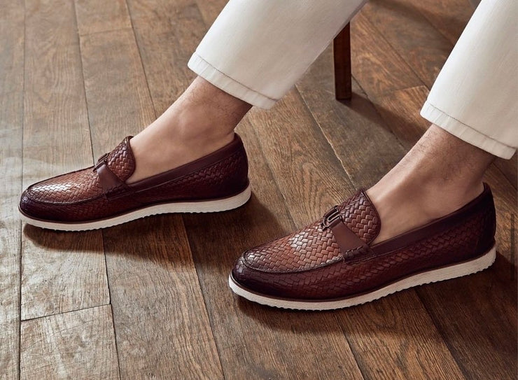 The Sperry Brown Leather Tassel Loafer