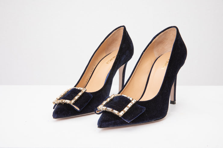 The Risca Black Leather Pump Final Sale!