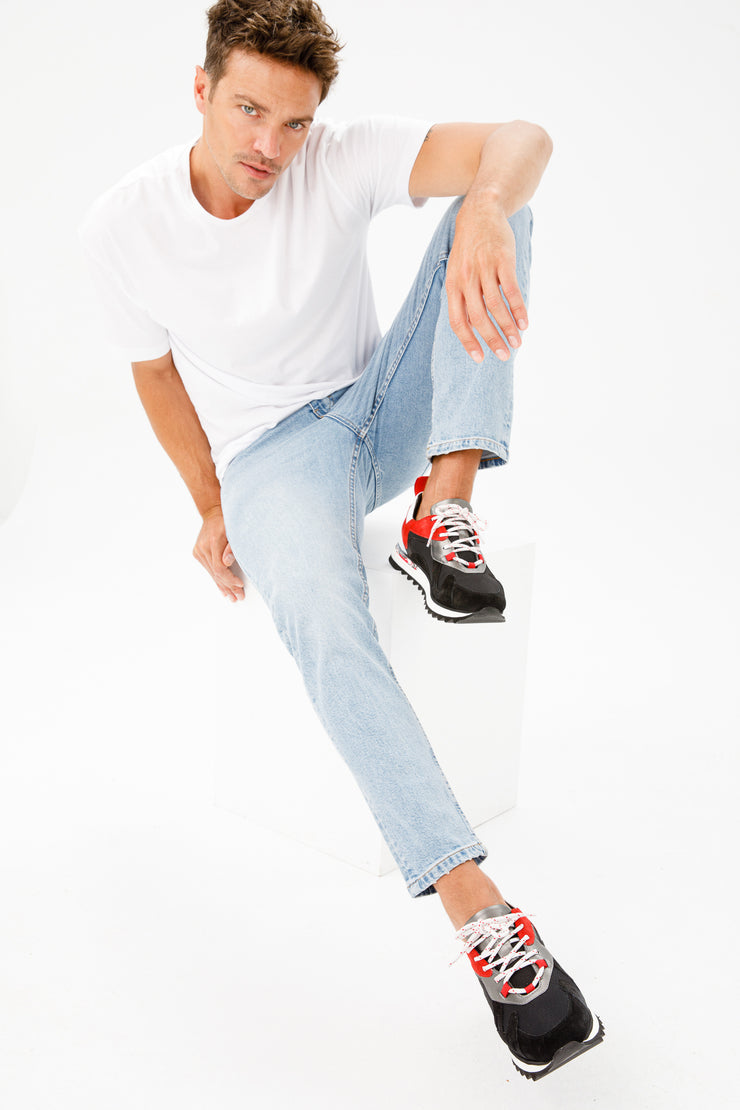 The Tyler Black Leather Sneaker Final Sale!