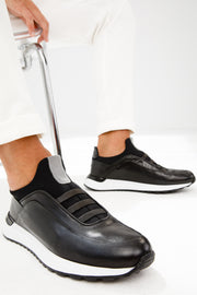 The Sonoma Black Leather Sneaker