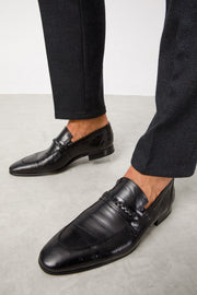 The Bogota Black Bit Loafer