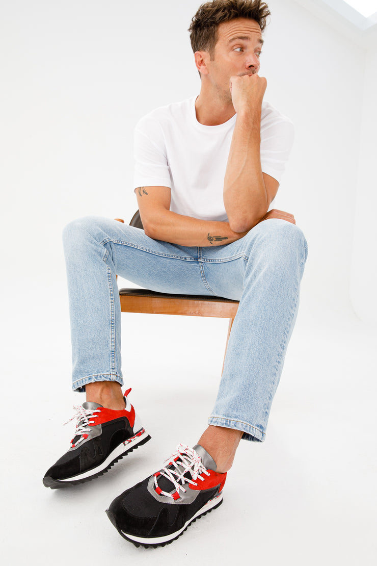 The Tyler Black Leather Sneaker Final Sale!