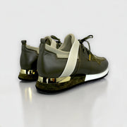 The Reno Green Leather Sneaker