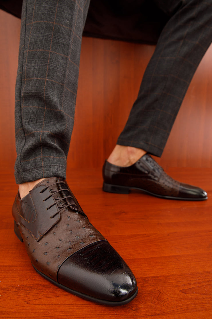 The Monterrey Brown Cap Toe Derby Shoe