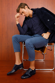 Colombo Navy Blue Cap Toe Oxford Shoe