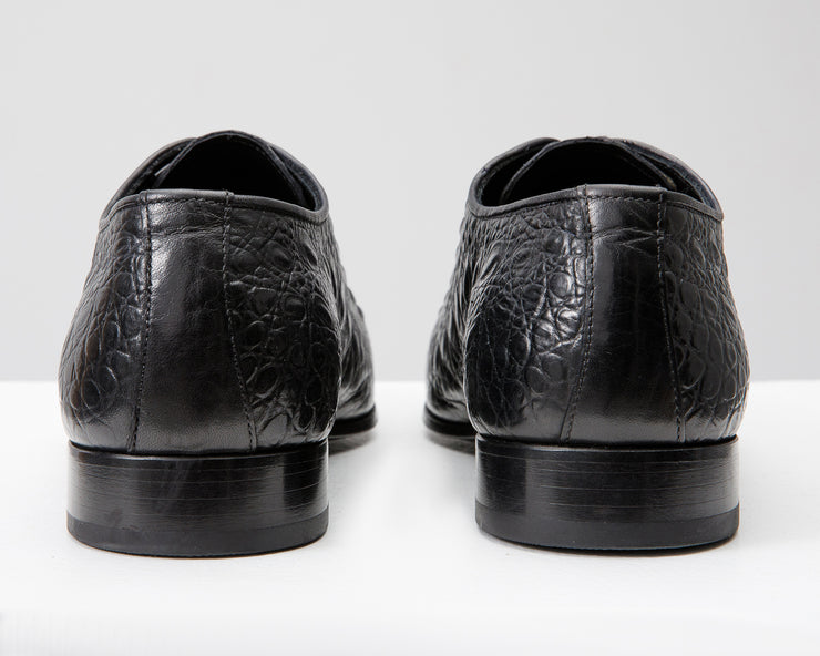 The Randor Black Leather Oxford Shoe