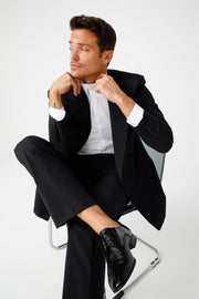 The San Severo Black Patent Leather Derby Shoe
