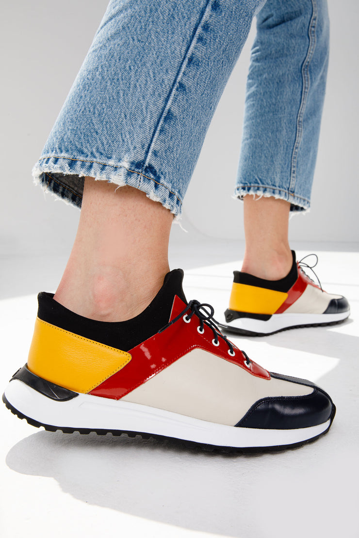 The Crapo Multicolor Leather Sneaker