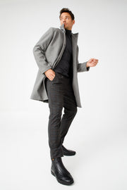 The Montreal Black Leather Casual Zip-Up Ankle Boot