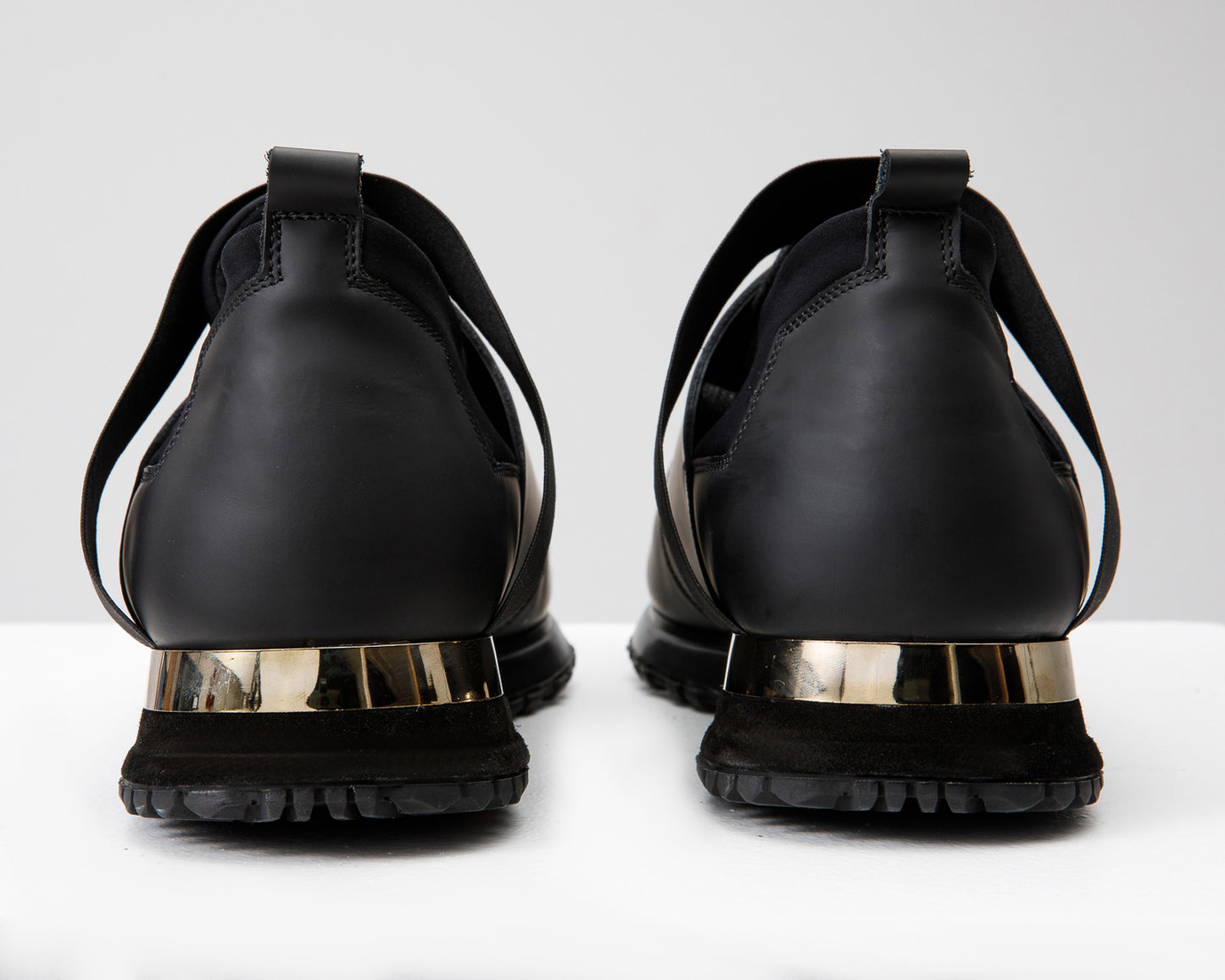 Zapatillas de cuero negras Reno para hombre ¡Venta final!