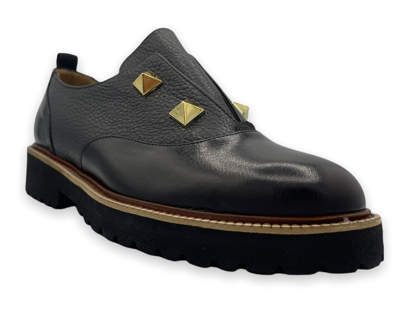The Tonza Black Leather Flat Shoe Final Sale!