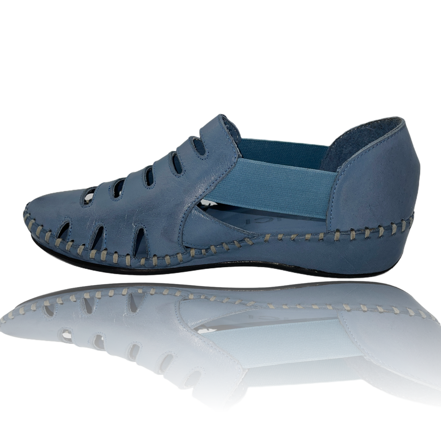 The Maerdy Blue Leather Sandal Final Sale!
