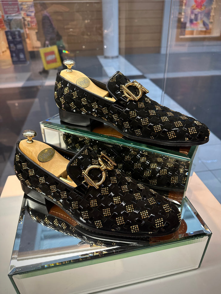 The Vicino Shoe Black Bit Dress Loafer