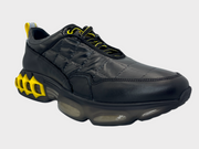 The Hatay Black & Yellow Leather Sneaker
