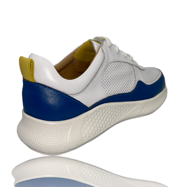 The Duvall White Leather Sneaker Final Sale!