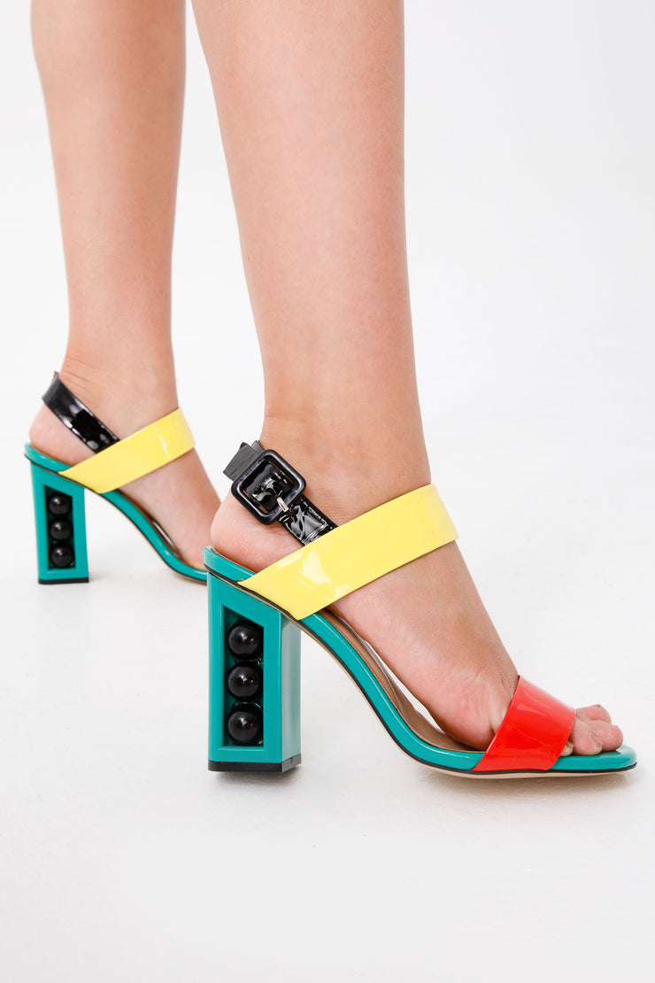 The Pericos Multicolor Leather Sandal