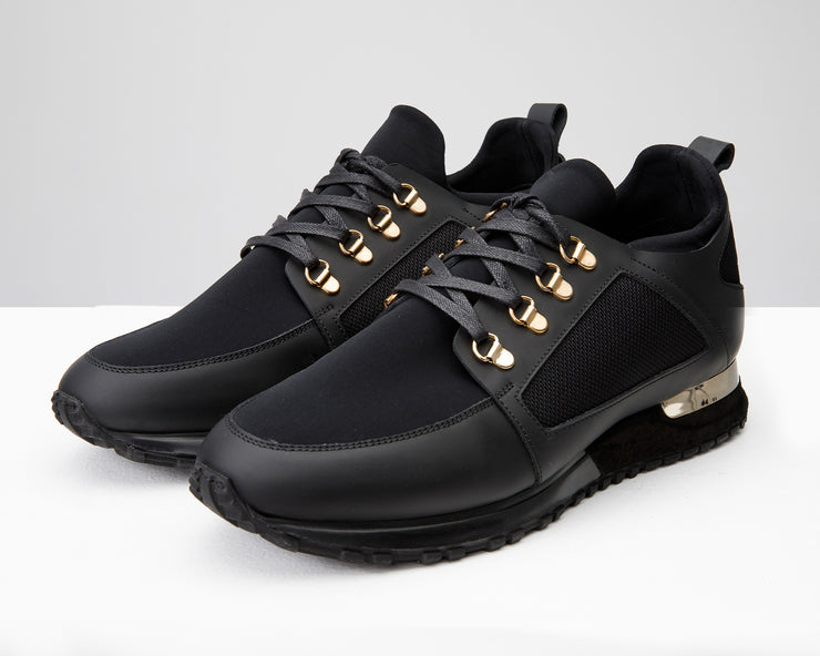 The Emir Black Leather Sneaker For Men