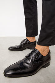 The Martin Black Leather Derby Shoe