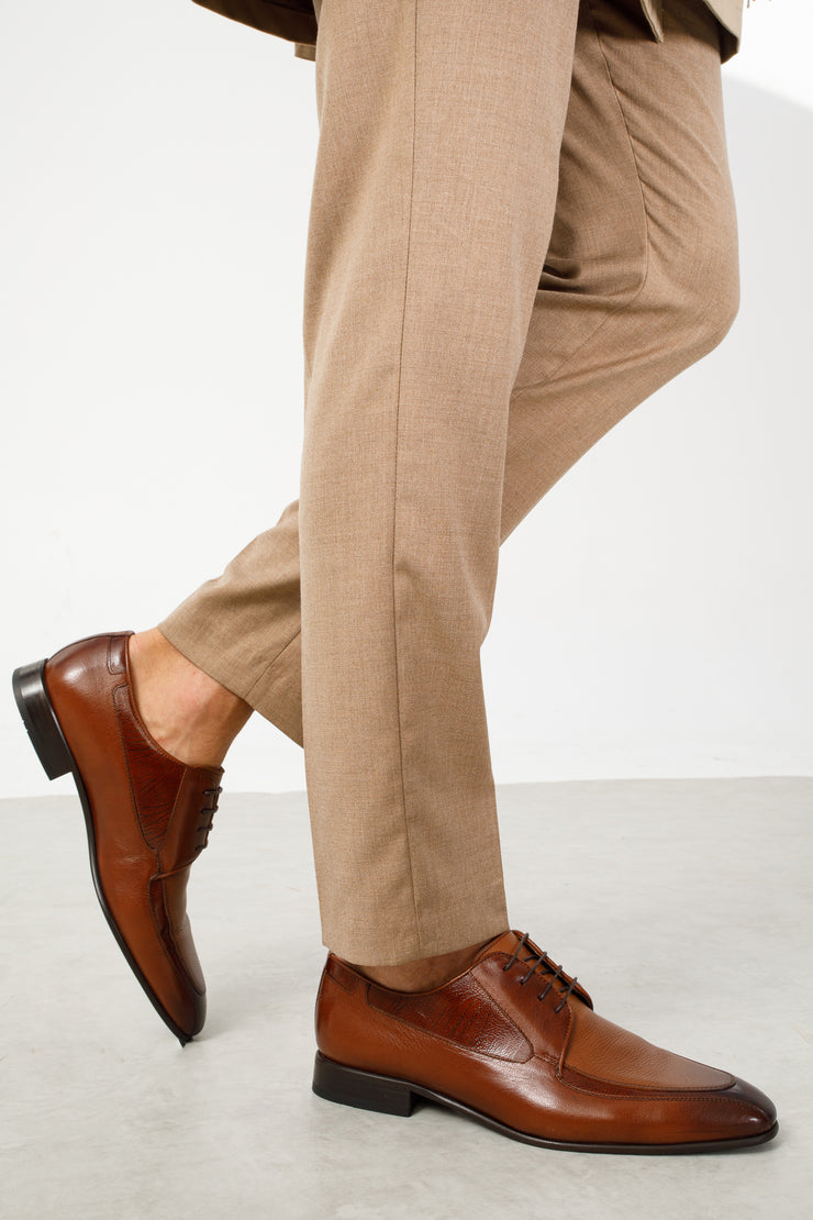 The Gardi Tan Leather Derby Shoe