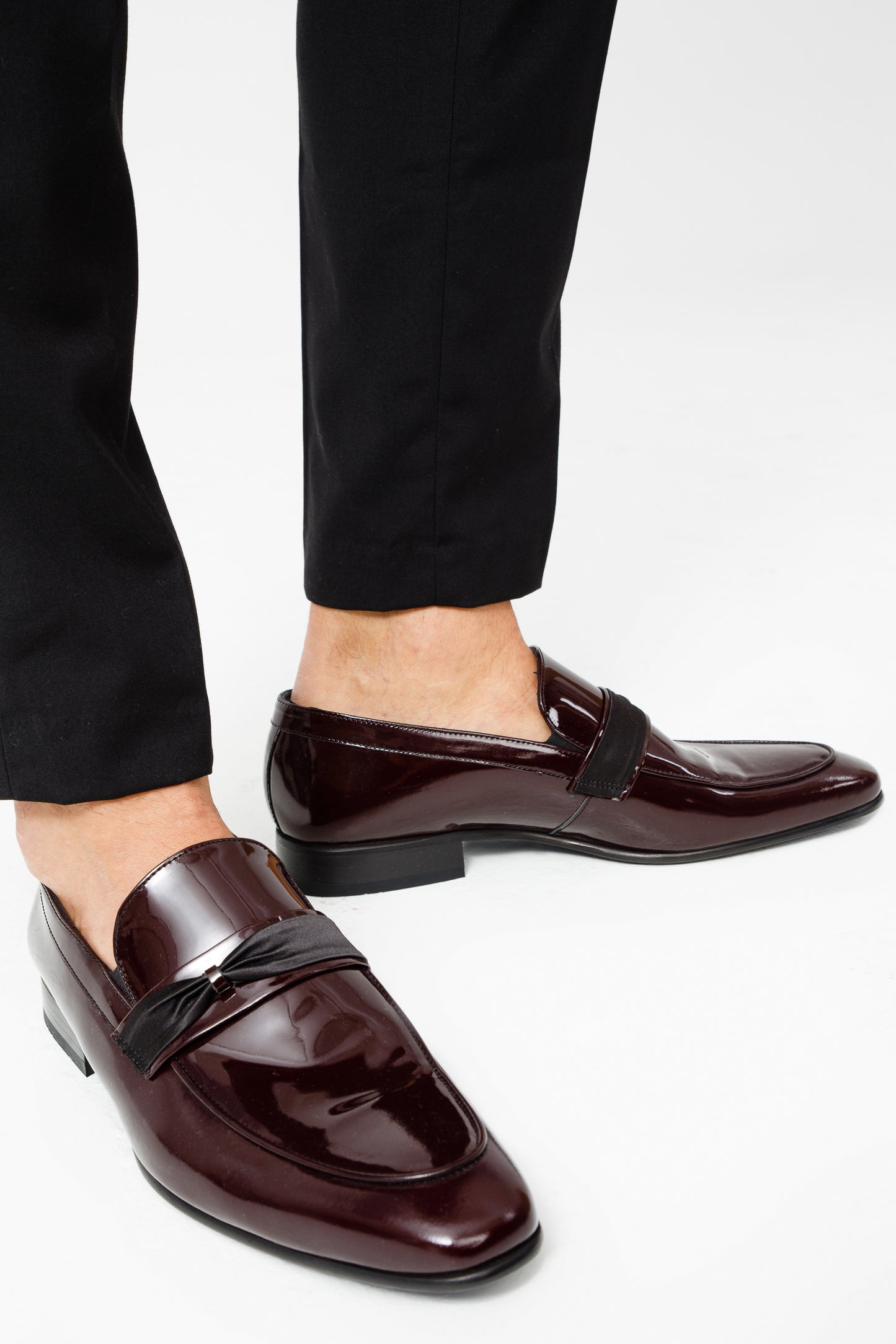 The Dodoma Burgundy Patent Leather Loafer Men Shoe