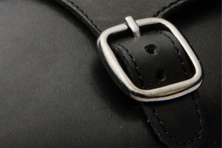 Preston Black Leather & Suede Double Monk Strap Ankle Boot